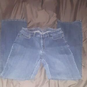 Michael Kors Blue Flare Jeans Size 8